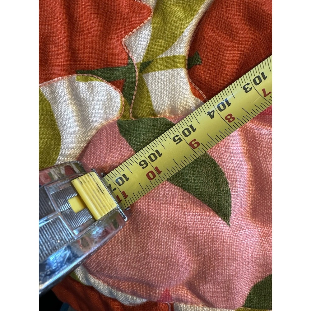 Vtg 70s Mid Century Nettle Creek Pink Red Tulips Bedspread W Tags 107x96 - Picture 13 of 13